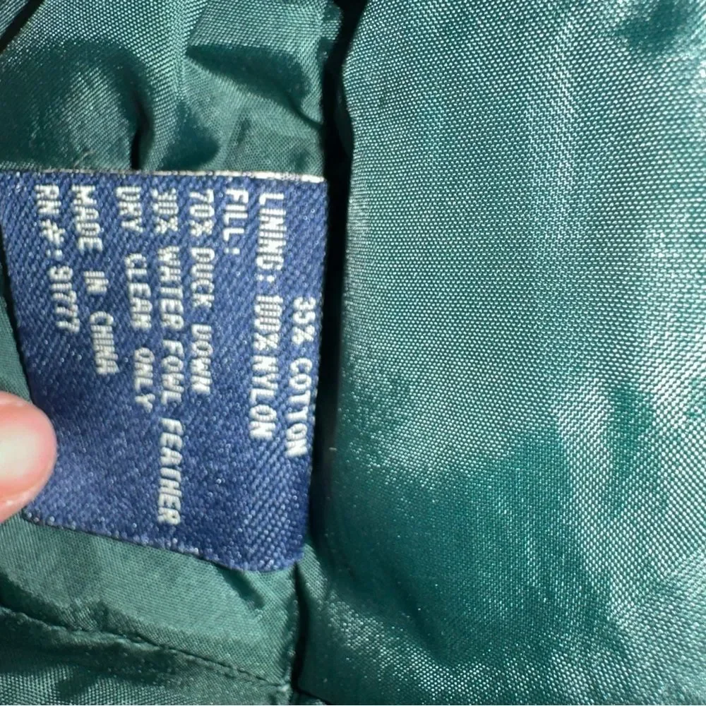 Woodlake Vintage Men’s Down Puffer Vest Large Black Insulated 90s